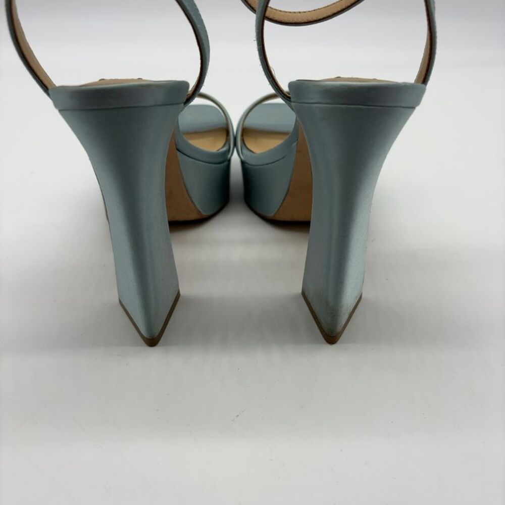 Badgley Mischka Satin Platform Sandals - Picture 6 of 7